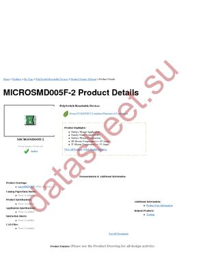 MICROSMD005F-2 datasheet  